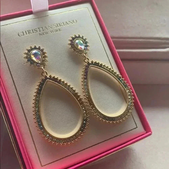 Christian Siriano Multi colored Hoop Earrings - Picture 1 of 7